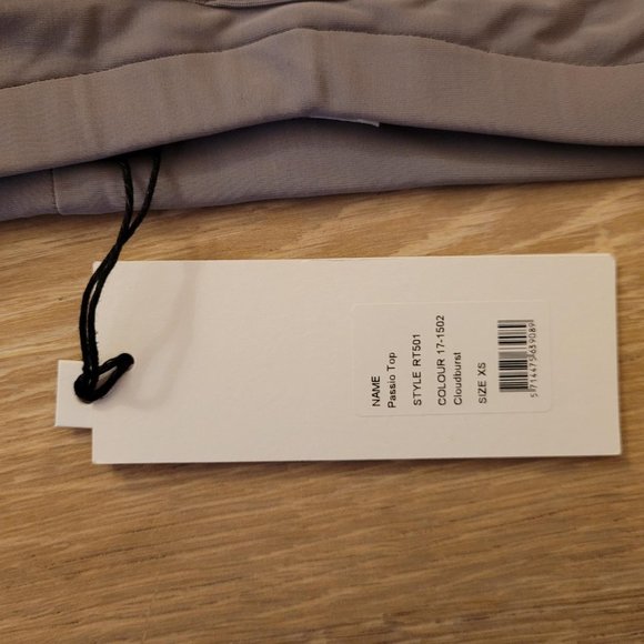 112. ROTATE Sunday Logo Print Sports Bra. Cloudburst. Size XS. NWT - Picture 3 of 3